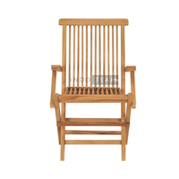 Ensemble de chaises pliantes d'extérieur Zahra, table en teck massif - Confort durable, style farmhouse, villa, jardin, salle à manger, parc, hôtel, usage moderne