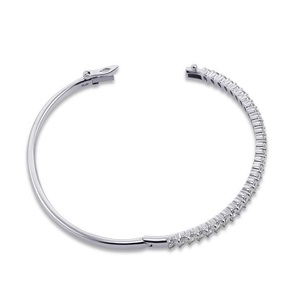 Pulseras Modernas de Plata para Mujer, Diseño Simple, Acabado Brillante, Joyería para Uso Diario, Regalo de Boda - Product Image 3