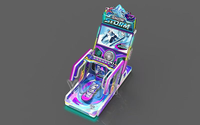 Simulateur de ski d'arcade pour adultes Machine de jeu vidéo Divertissement intérieur Effet de tempête de neige à pièces