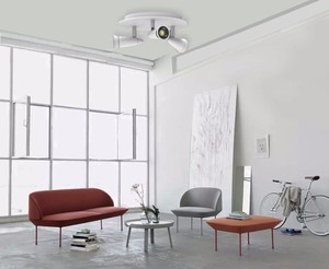 <span class=keywords><strong>Spot</strong></span> LED rond encastré 3500K, orientable à 360 degrés, dimmable, avec trois têtes rotatives - Product Image 4