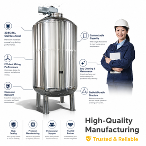 Ace 1000L Single Shaft Dispersing Reactor for Chemical Industry - Product Image 5
