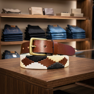 Polo de Moda para Hombre, Estilo Casual Vintage, Diseños Florales Coloridos Personalizados, Cuero Vacuno, Acero Duradero y Ligero, Regalos para Chicos - Product Image 2