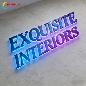 Letreros Metálicos para Exteriores, Letras Grandes Iluminadas, Señalización 3D, Letrero con Retroiluminación LED Personalizado, Logotipo de Marca para Negocios - Product Image 2