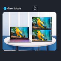 Monitor Portátil Triple Plegable Vertical de 15.6 Pulgadas IPS para Laptop/Windows/Mac, Resolución 1920x1080, Tipo-C HD