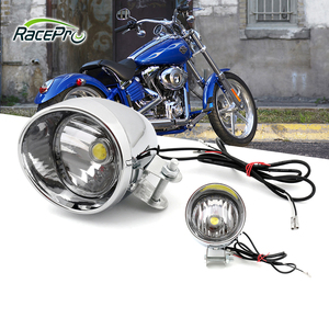 RACEPRO 4,5 pouces, phares LED pour moto en chrome en stock, vente en gros, pour Harley Davidson <span class=keywords><strong>Dyna</strong></span> Glide Chopper - Product Image 1