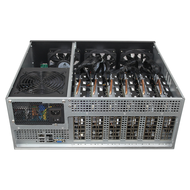 Unique Design 2*2.0 Usb 6 Gpu Hardisk Game Gpu Server Case for Kaspa.NEXA