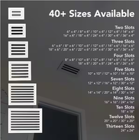 Diffuseur linéaire à 2 fentes pour climatisation, en alliage d'aluminium et plastique, durable, installation facile, design moderne pour bureau
