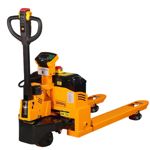 Tipo di pesatura ergonomica <span class=keywords><strong>3</strong></span> <span class=keywords><strong>Ton</strong></span> transpallet elettrico completo con scala CE certificata per il magazzino attrezzature di carico carrelli elevatori - Product Image 5