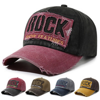 Nueva Gorra de Béisbol de Algodón de Alta Calidad, Estilo Vintage, Deportiva, Casual, para Exteriores, con Bordado de la Letra ROCK