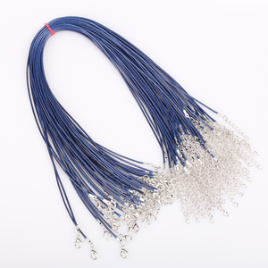 2mm 17-19 inch có thể điều chỉnh màu đen Hàn Quốc sáp dây dây sợi dây chuỗi Chuỗi vòng cổ - Product Image 6