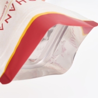 Sachet d'emballage alimentaire en PE de qualité alimentaire avec fenêtre, personnalisable, pour assaisonnements et condiments, à fond plat