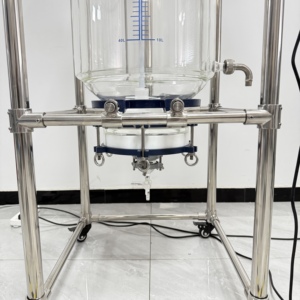 100L chân không cao phòng thí nghiệm hai lớp khuấy sưởi ấm thủy tinh lò phản ứng lọc lò phản ứng - Product Image 4