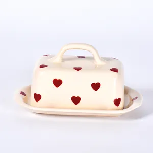 Juego de vajilla de cerámica serie corazón San Valentín, vajilla de hotel, restaurante, vajilla