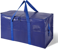 Sac de voyage en toile tissée PP extra large, grande capacité, pour déménagement, rangement et utilisation en salon