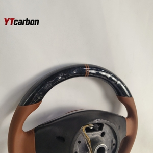 YTcarbon para el volante LED de fibra de carbono Real personalizado de la serie 3 Coupe 330i <span class=keywords><strong>335i</strong></span> M3 <span class=keywords><strong>E46</strong></span> de la serie 3 DE - Product Image 5