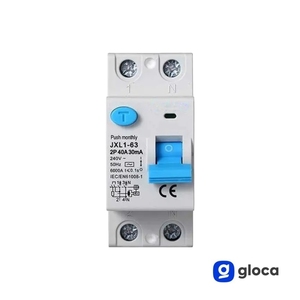 Gloca rccb เบรกเกอร์ขนาดเล็ก2P 40A 30mA 250V 50Hz Class A สำหรับครัวเรือน - Product Image 4