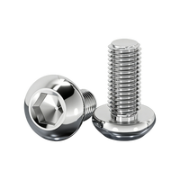Sekrup Kepala Tombol Hexagon ISO7380 Metrik A2 Baja Tahan Karat 304 M4*12mm Baut Allen