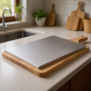 Stainless Steel Pastry Board 60x50cm Satin Finish Cutting Board For Kitchen Use - Product Image 3