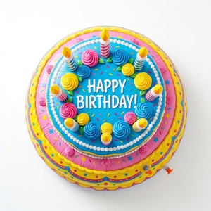 Gâteau d'anniversaire gonflable géant en tissu Oxford, décoration de fête d'anniversaire, promotion de boulangerie, grand modèle - Product Image 3