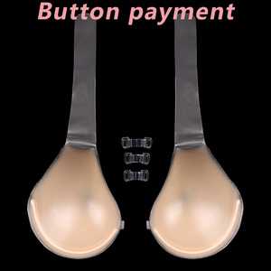Reggiseno push-up adesivo in silicone senza spalline <span class=keywords><strong>con</strong></span> bottoni a cucchiaio per l'ingrandimento del seno da donna - Product Image 2