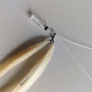 Nhà cung cấp tóc nguyên chất 100% màu vàng hoe, nối tóc móc nối vô hình kiểu đôi 9D, tóc nối kiểu lông vũ với hạt vi mô - Product Image 4