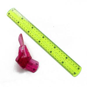 Penggaris Lurus Fleksibel Plastik PVC Anti Pecah 30cm Skala 12 Inci dengan Logo untuk Hadiah Promosi - Product Image 1