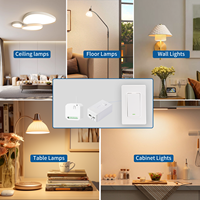 Interrupteur intelligent Tuya, commande à distance et via application mobile, compatible Android, interrupteur mural cinétique WiFi pour système de maison intelligente, 2 voies, IP21