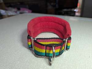 ปลอกคอสุนัขแบบมาร์ติงเกลบุขนแกะแบบกำหนดเองได้ หลายสี แดง เหลือง เขียว ดำ กว้าง 50 มม. - Product Image 2