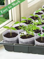 400 pièces sacs de pépinière biodégradables PLA sacs de culture de plantes en tissu