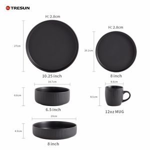 Chất Lượng Tốt Nhất <span class=keywords><strong>16PC</strong></span> Sang Trọng Vòng Đặt Bữa Ăn Tối Gốm Đặt Đặt Bữa Ăn Tối Dubai Bộ Đồ Ăn Với Cốc - Product Image 6