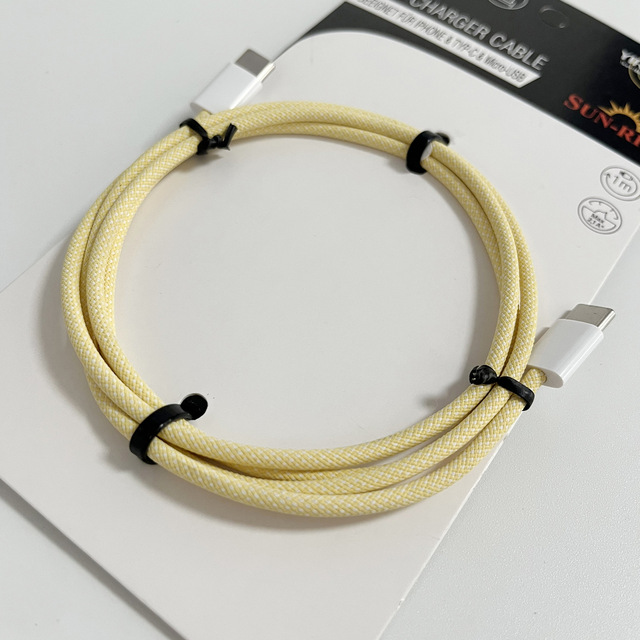 Factory Direct Type C to Type C Cable Fast Charging Dual Type C Data Cable Fashion Phone Charger Cable Data Cable