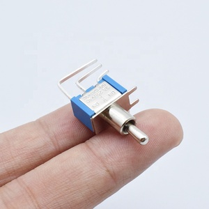Blue Mini Toggle <span class=keywords><strong>Switch</strong></span> 90องศา<span class=keywords><strong>3</strong></span>ทาง,สวิตช์สลับเปิด-ปิดชั่วขณะพร้อมขาโค้ง<span class=keywords><strong>3</strong></span>ขา - Product Image 6