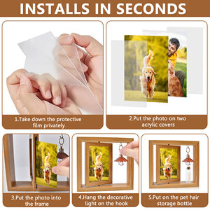 Fondo de pintura al óleo de seda reemplazable Noche estrellada Marco DE FOTOS estereoscópico 3D Poste de rascado para perros y gatos - Product Image 4