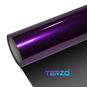 Candy Red Ultra Bright Metallic TERZO PET Vinyl <b>Wrap</b> Film Air Release <b>Bubble</b> Free Self Healing - Product Image 1