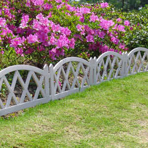 Garden Fence Outdoor Garden Border <strong>Plastic</strong> <strong>Edging</strong> Decorative Flower Backyard Fence Garden Small PVC Fencing - Product Image 3