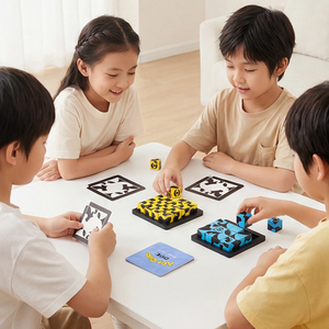 Jeu de société éducatif pour enfants : Blocs de construction de combat pour deux joueurs, jouet de réflexion logique, vente en gros - Product Image 3