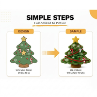 Peluche personnalisée pour arbre de Noël, jouet en peluche doux, poupée de Noël, canne à sucre, flocon de neige, décoration de fête de Noël, faible MOQ, OEM, ODM