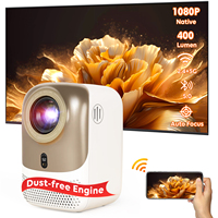 CR38 Pro 1080p Auto Focus Projecteur CRE LCD LED Lumière Lampe Mini Appareil Photo Numérique Projection 3.97 "LCD Caméra Vidéo Android 9/12