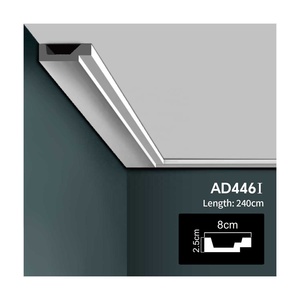 Everwall แม่พิมพ์พียูแบบเรียบ <span class=keywords><strong>PU</strong></span> แบบหล่อรูปมงกุฎสำหรับห้องนอนขนาดเล็กดีไซน์ทันสมัย - Product Image 1