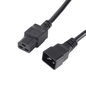 Câble d'extension d'alimentation robuste IEC C19 C20 2,5 mm 16A 250V AC IP55 100% cuivre sans oxygène PVC robuste pour la maison - Product Image 1