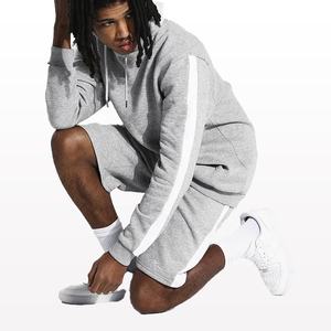 Ensemble de deux pièces de Fitness en Polyester pour hommes, Spandex, vêtements de Sport, de haute qualité, court d'entraînement, - Product Image 4