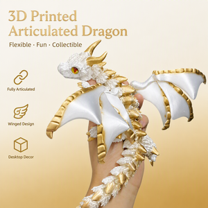Juguete de Dragón Articulado Impreso en 3D Vashine, Juguete Flexible con Alas y Articulaciones para Aliviar el Estrés, Decoración de Escritorio, Brilla en la Oscuridad - Product Image 6