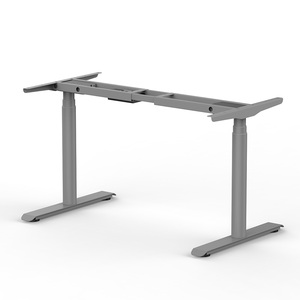 Cột tiêu chuẩn mới động cơ kép ngồi đứng bàn kim loại khung và động cơ duy nhất Chiều cao có thể điều chỉnh bàn khung đứng bàn - Product Image 1