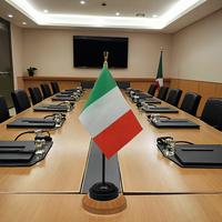 Italie Bureau Personnalisable 14*21cm Négociation Table Drapeau Mini Décoration En Gros Techniques D'impression Numérique