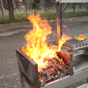 <span class=keywords><strong>Griglia</strong></span> Brasero argentina per barbecue con girarrosto a <span class=keywords><strong>carbone</strong></span> autoportante - Product Image 4