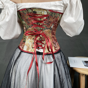 Corsé de mujer debajo del busto, entrenador de cintura, corsé de carpeta de <span class=keywords><strong>pecho</strong></span>, corsé Sexy Floral de talla grande para mujer - Product Image 4