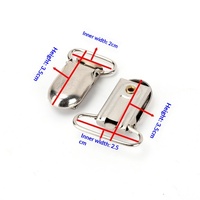 Attaches de Bretelles Classiques en Métal Élastiques en Y de 20 mm et 25 mm, Résistantes à l'Eau et Réglables