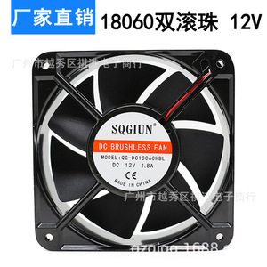Ventilateur axial Sqgiun 180 mm DC 12 V 1,8 A, ventilateur de refroidissement industriel - Product Image 2