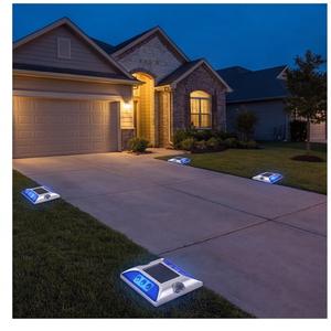 Borne de signalisation routière solaire bidirectionnelle en aluminium robuste et réfléchissante pour la guidage des voitures en zone rurale en virage et en courbe - Product Image 3