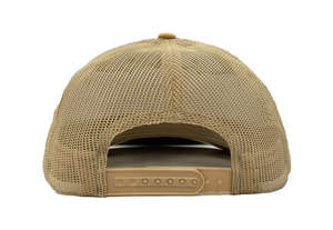 Gorra Trucker de 6 Paneles con Parche de Cuero Personalizado, Parte Delantera de Sarga de Algodón, Parte Trasera de Malla, Corona de Altura Media Estructurada, Visera Precurvada - Product Image 6